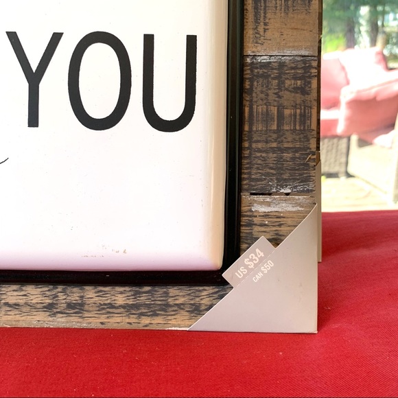 NWT handmade shabby chic wood and metal sign - Picture 2 of 4